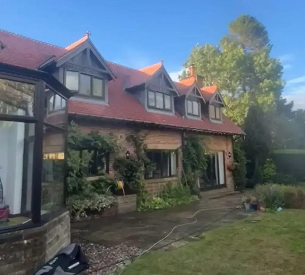 photo after roof cleaning in West Yorkshire